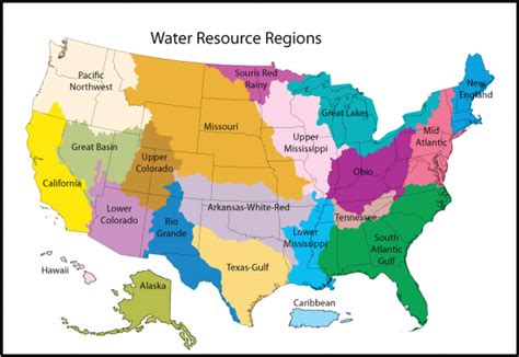 Watershed Map Of The United States Printable Map