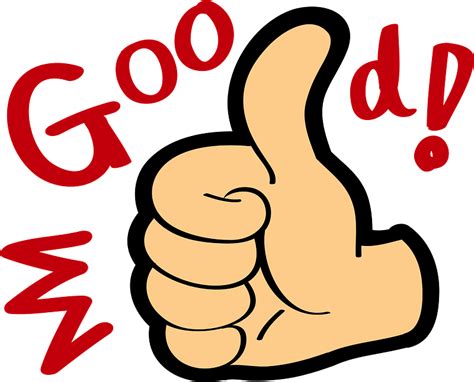 Thumbs Up Good Luck Clipart Aba Manners Clipart Matters Children Autism