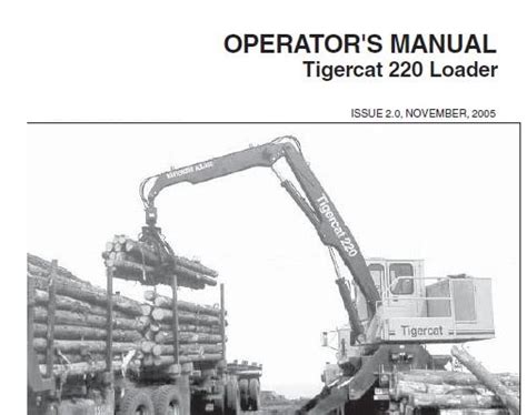 Tigercat 220 Loader Operators Manual Service Repair Manuals PDF