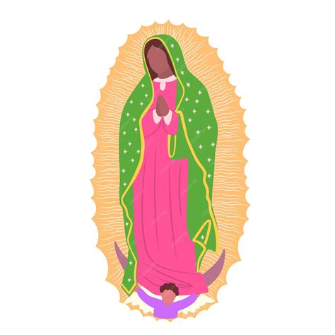 premium vector our lady of guadalupe virgin mary virgen de guadalupe