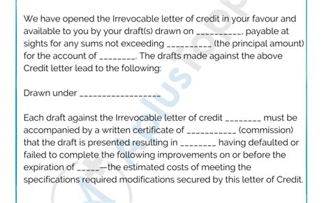 10 Sample Letter Of Credit Writing Letters Formats Examples Otosection