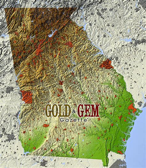 Charts, maps, timelines, and other analysis of in mcduffie county, georgia. Georgia Prospecting - Gold and Gem Gazette Magazine