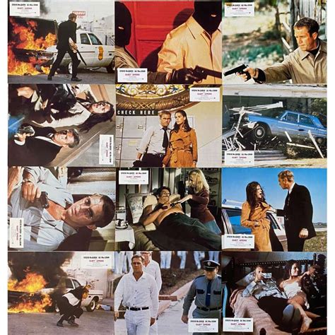 The Getaway French Lobby Cards 9x12 In 1972 X12