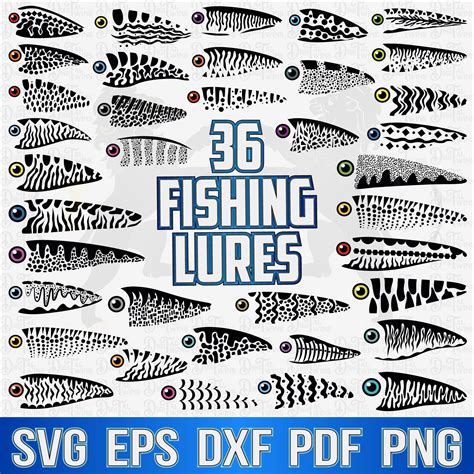 Fishing Lure Svg Lure Svg Print Fishing Lure Pattern Svg Etsy Canada