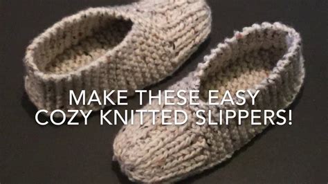 Knitted Slippers Patterns Beginners Mikes Nature
