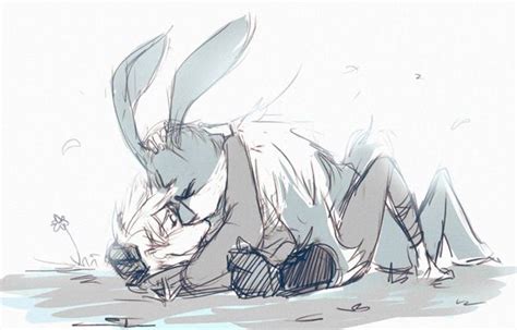 Jack And Bunnymund Cute Drawings Dark Art Illustrations Art Reference