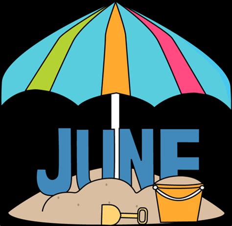 June Calendar Clip Art Customize And Print