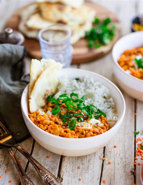 Dahl de lentilles corail tout simple et si bon