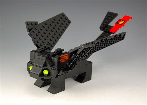 lego toothless from how to train your dragon by brickbum