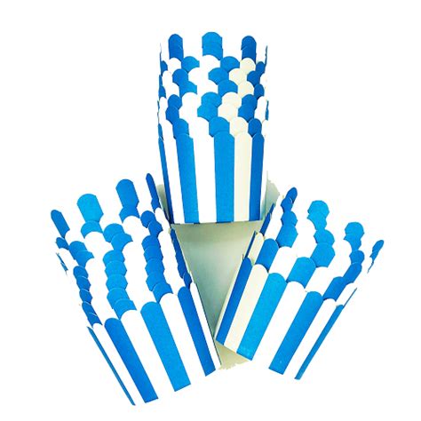 Royal Blue Candy Stripe Paper Baking Cups The Party Cupboard