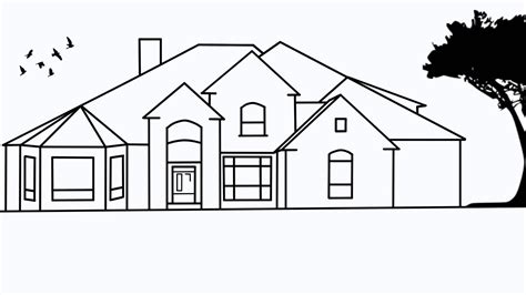 Simple Dream House Drawing With Color Bmp Review
