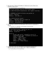 WireShark Intro Lab.docx - 1. Run nslookup to obtain the IP address of