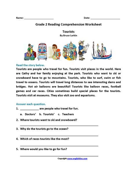 Reading Comprehension Worksheets Free Printable