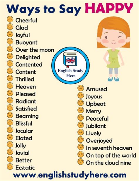 32 Ways To Say Happy In English English Study Here Learn English