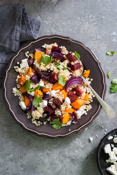 Roasted Vegetable And Pearl Couscous Salad