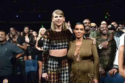 Kim Kardashian Just Praised Taylor Swifts Music In An Interview Glamour
