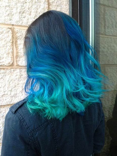 bold  beautiful blue ombre hair color ideas page    stayglam