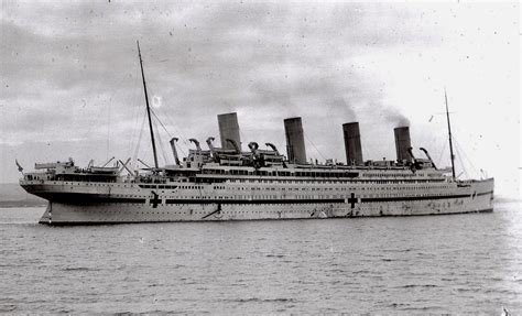 Hmhs Britannic Requisitioned As A Hospital Ship For War Duty In Her