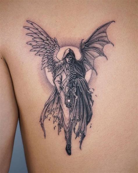 Share More Than 71 Half Angel Half Demon Tattoo Super Hot Ineteachers