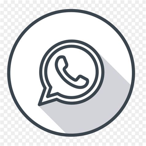 Whatsapp Logo Gray Color Png Similar Png