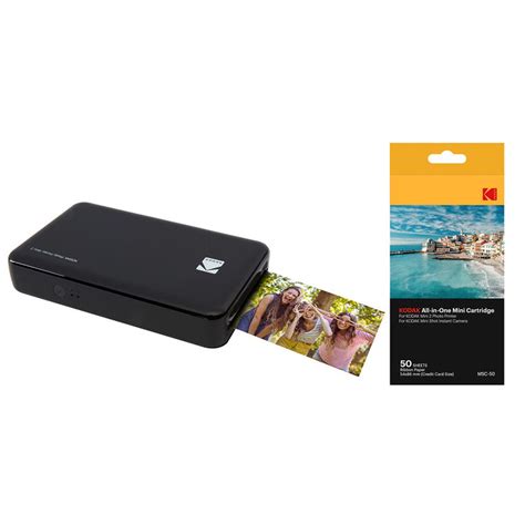Photos that last with laminated protection layer and fingerprint and water resistant. Kodak Mini 2 Instant Photo Printer with Kodak All in One ...