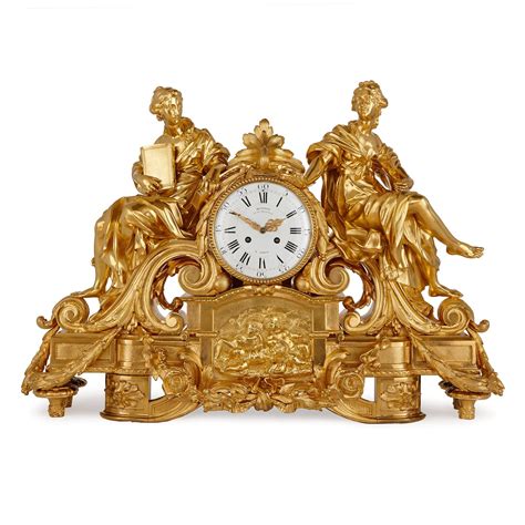 Antique French Ormolu Mantel Clock By Denière And Fils Mayfair Gallery