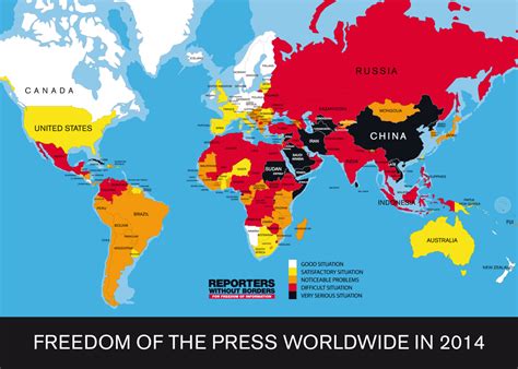 Reporters Without Borders Releases Press Freedom Index Global