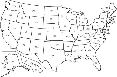 Download Transparent Usa Map Blank Png Clipart Library Library Blank