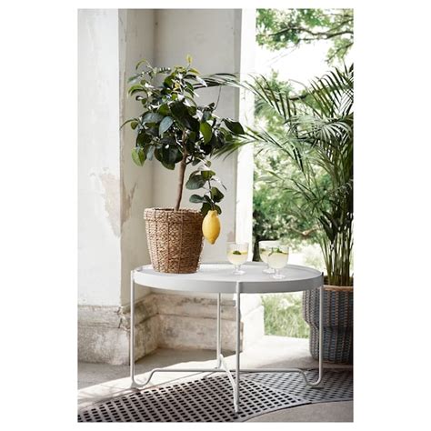 Outdoor coffee & side tables. KROKHOLMEN Coffee table, outdoor, beige - IKEA