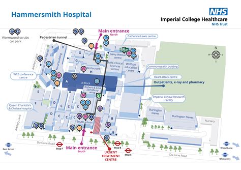 Hammersmith Hospital Map Color 2018