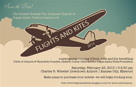 Flights And Kites 2013 Save The Date