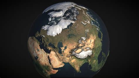 Ice Age Earth 3d Globe 3d Model By V7x 0d709d0 Sketchfab