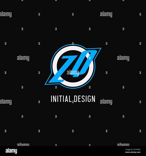 Initial Zq Logo Circle Line Creative Esport Team Logo Monogram Style
