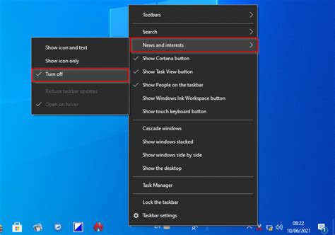 How To Show Or Hide Weather Info On Windows 10 Taskbar Gear Up Windows