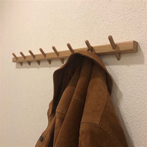 Hook on bottom.towel rack for bathroom kitchen towel bar racks holder wall mounted shelf. Bathroom Towel Rack // Wooden Pegs Towel Hanger // Kitchen ...