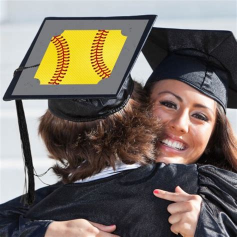 Big Dot Of Happiness Grad Softball Graduation Party Cap Decor Kit