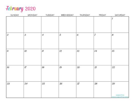 Custom Editable 2020 Free Printable Calendars Laptrinhx News