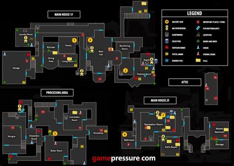 Re7 Map Resident Evil Game Level Design Map