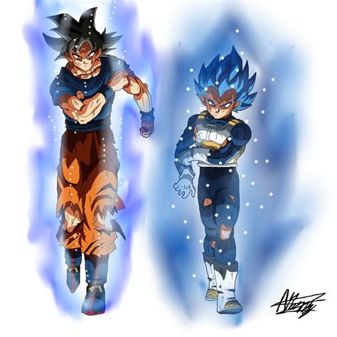 Goku Ultra Instinct And Vegeta Blue Evolution Wallpaper Carrotapp