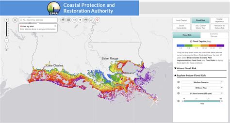 Coastal Protection And Restoration Authoritymaster Plan Data Viewer