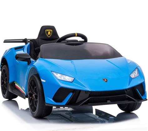 12v Licensed Lamborghini Huracan Ride On Car Blue Kids Electric Cars