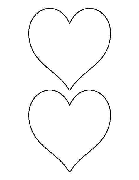 Printable 5 Inch Heart Template Printable Heart Template Heart