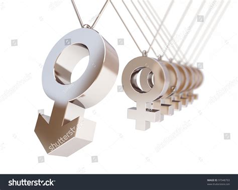 Male Sex Symbol Newtons Cradle Stock Illustration 97948793 Shutterstock