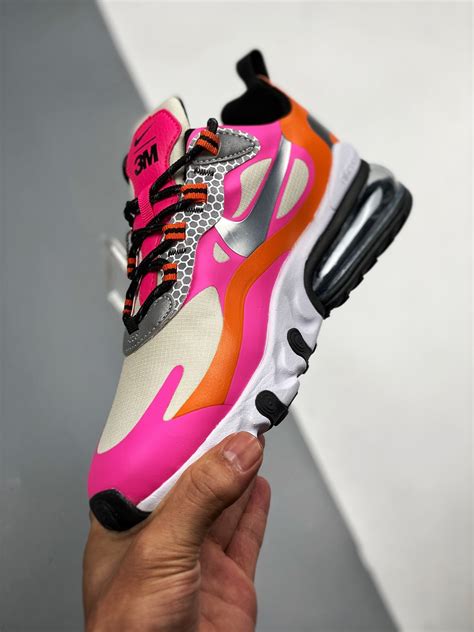 Nike Wmns Air Max 270 React Pink Orange Silver Ct1834 100 For Sale