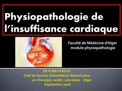 Physiopathologie De Linsuffisance Cardiaque Pdf Etude Az