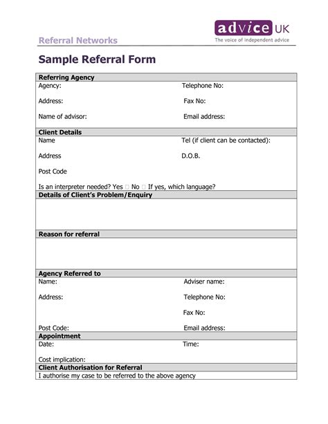 Basic Referral Form How To Create A Basic Referral Form Download