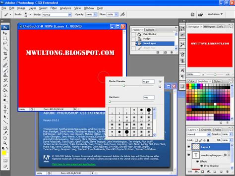 포토샵 Cs3 Adobe Photoshop Cs3 Extended 프로그램 설치 실행 화면