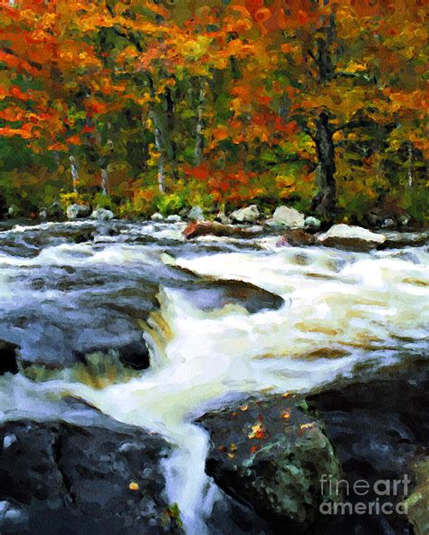 A Painting Autumn Stream Photograph By Mike Nellums Fine Art America