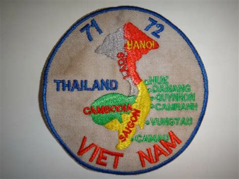 Thailand Cambodia Laos Vietnam Southeast Asia Map 1971 1972 Vietnam War