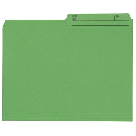 Grand And Toy Coloured File Folders Green Letter Size 100bx Grand And Toy